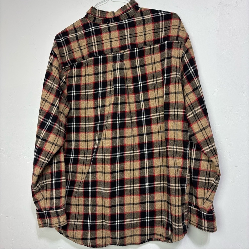 RedHead Multicolor Flannel Plaid Men's Long Sleeve Shirt Button Front XL Cotton - Picture 3 of 7
